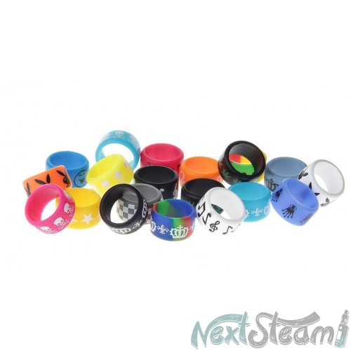 Silicone slippery rings with designs